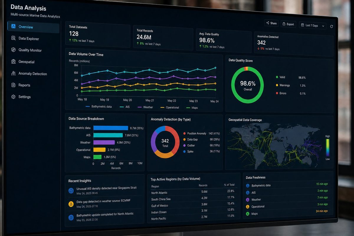 Marine data analytics dashboard